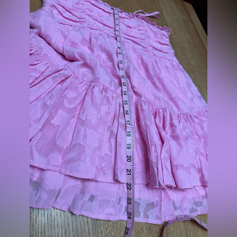 Arula Altar'd State NWOT Harper Floral Mini Dress bubblegum pink sz 0X - Picture 9 of 9